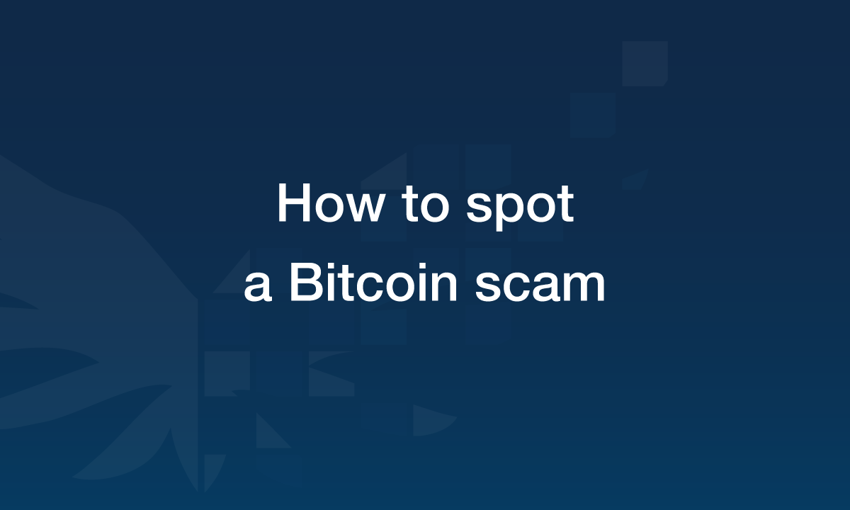 How to spot a Bitcoin scam